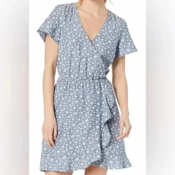 NWT J. Crew Mercantile Chambray Floral Dress - Picture 2 of 3